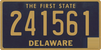 DE license plate 241561