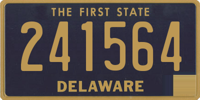 DE license plate 241564