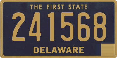 DE license plate 241568