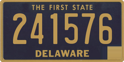 DE license plate 241576
