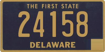 DE license plate 24158