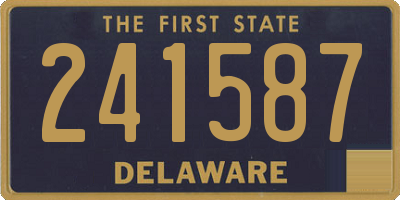 DE license plate 241587