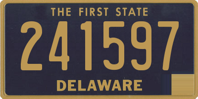 DE license plate 241597