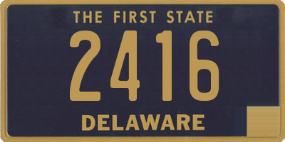DE license plate 2416