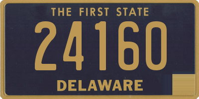 DE license plate 24160