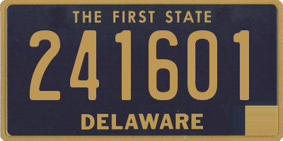 DE license plate 241601
