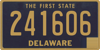 DE license plate 241606