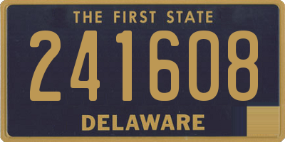 DE license plate 241608