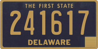 DE license plate 241617