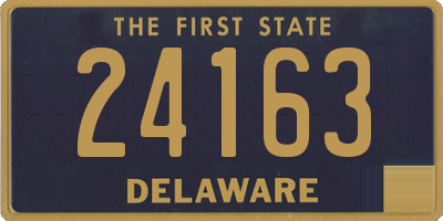 DE license plate 24163