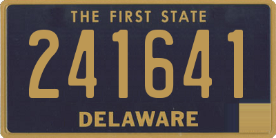 DE license plate 241641