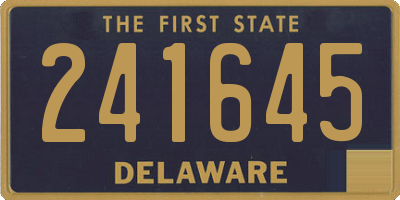 DE license plate 241645
