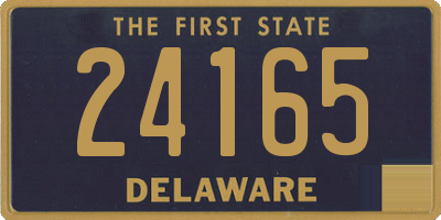 DE license plate 24165