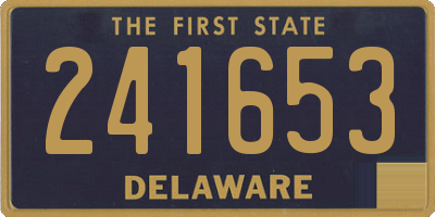 DE license plate 241653