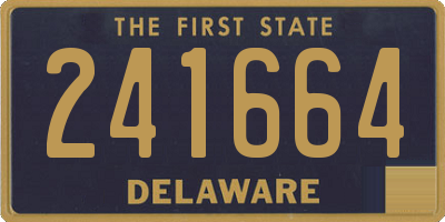 DE license plate 241664