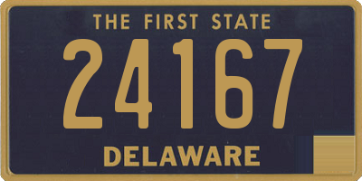 DE license plate 24167