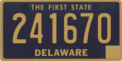 DE license plate 241670
