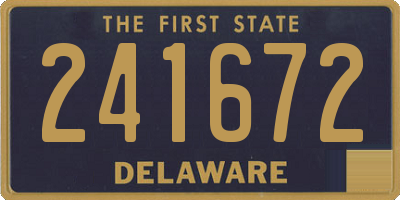 DE license plate 241672
