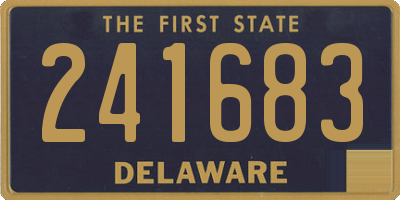 DE license plate 241683