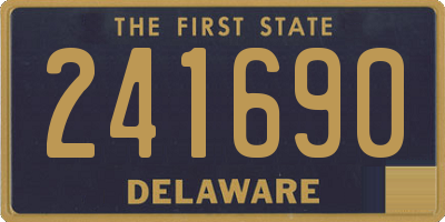 DE license plate 241690