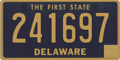 DE license plate 241697