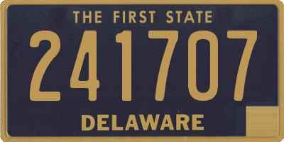 DE license plate 241707