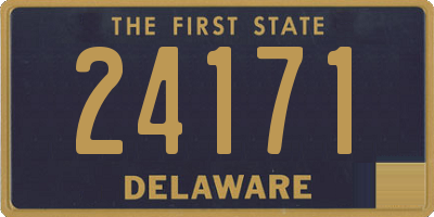 DE license plate 24171