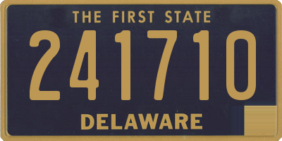 DE license plate 241710