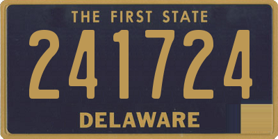 DE license plate 241724