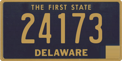 DE license plate 24173