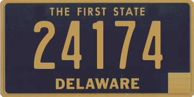 DE license plate 24174