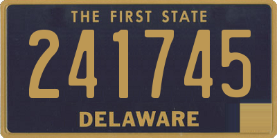 DE license plate 241745