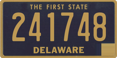 DE license plate 241748