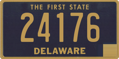 DE license plate 24176