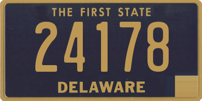 DE license plate 24178