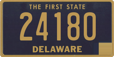 DE license plate 24180