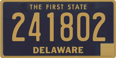 DE license plate 241802
