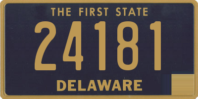 DE license plate 24181