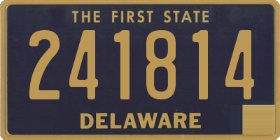 DE license plate 241814
