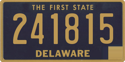 DE license plate 241815