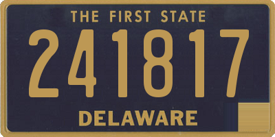 DE license plate 241817
