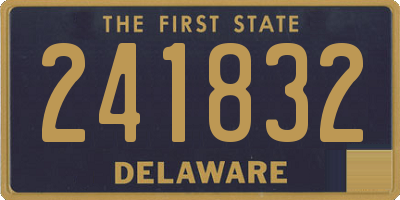 DE license plate 241832