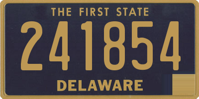 DE license plate 241854