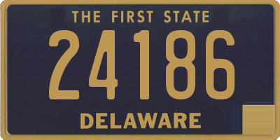 DE license plate 24186