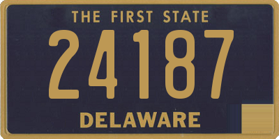 DE license plate 24187