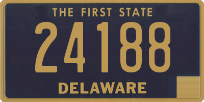 DE license plate 24188