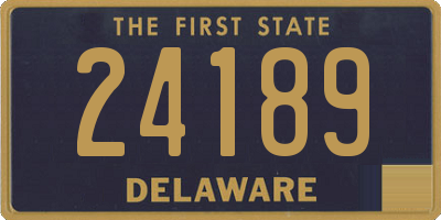 DE license plate 24189