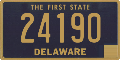 DE license plate 24190