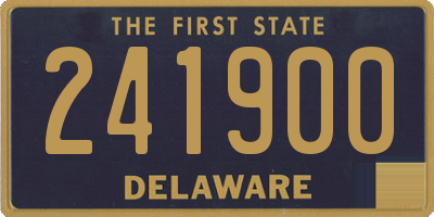 DE license plate 241900