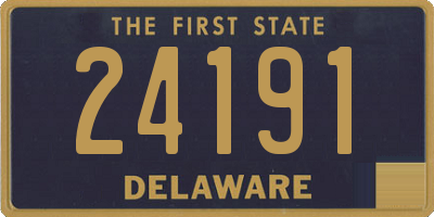 DE license plate 24191